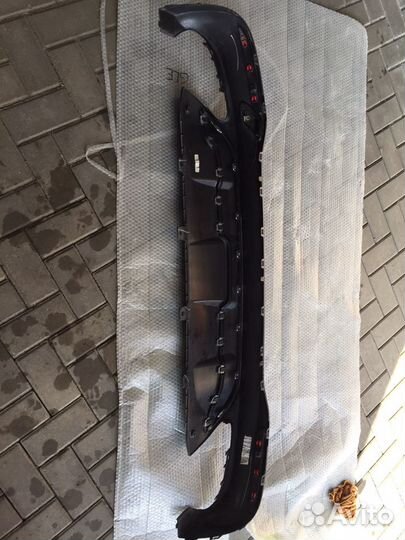 Диффузор заднего бампера с насадками GLE W166