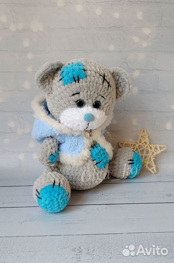 Вязаная игрушка Мишка Тедди
