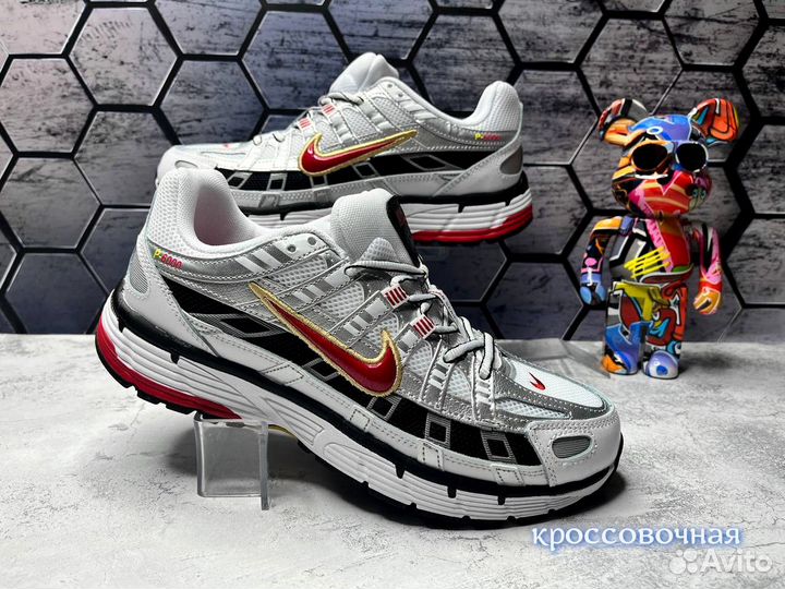 Кроссовки лето Nike p6000 красный