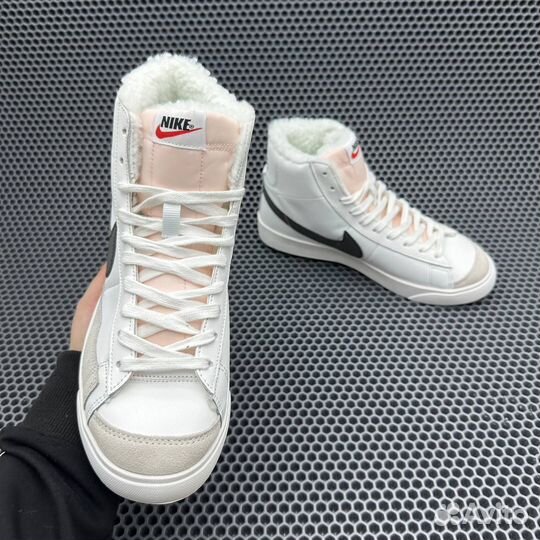 Кроссовки Nike Blazer Mid С мехом зима