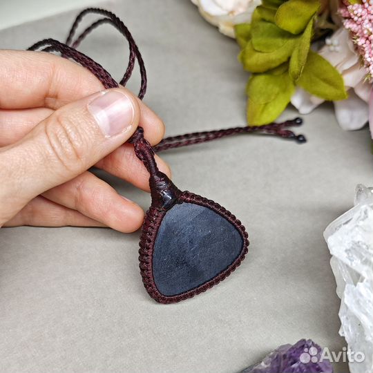 Кулон гранат натуральный камень