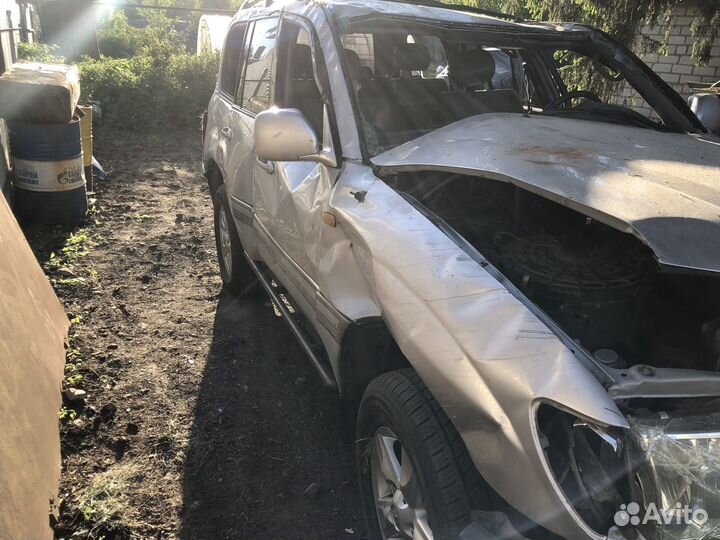 Toyota Land Cruiser 4.7 AT, 2002, битый, 350 000 км