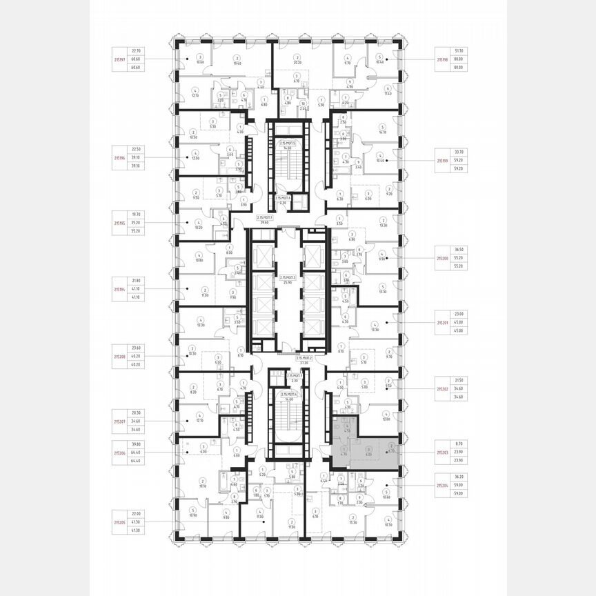Квартира-студия, 23,9 м², 15/59 эт.