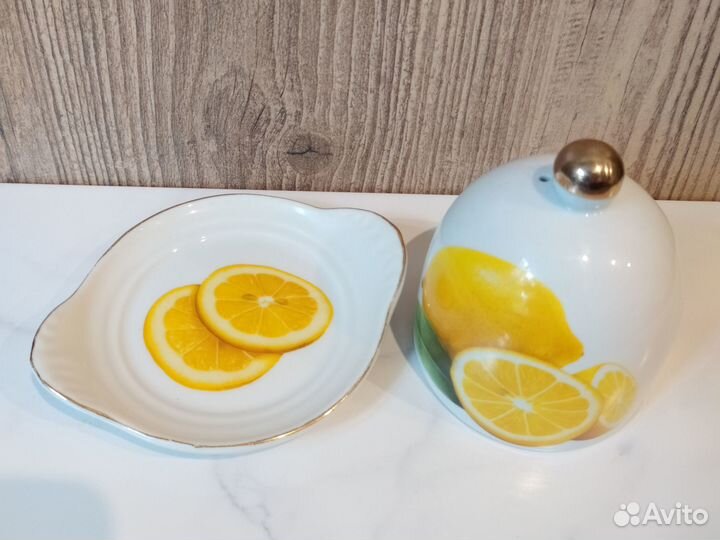 Подставка для лимона лимонница фарфоровая