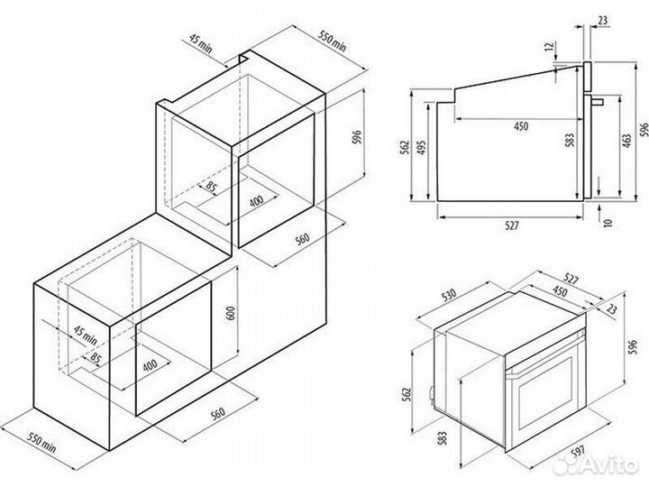 Духовой шкаф krona merletto 60
