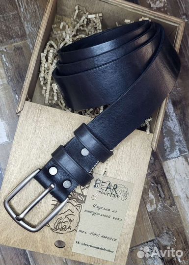Ремень ручной работы из натуральной кожи
