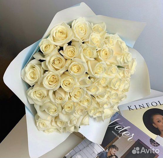 101 роза белая