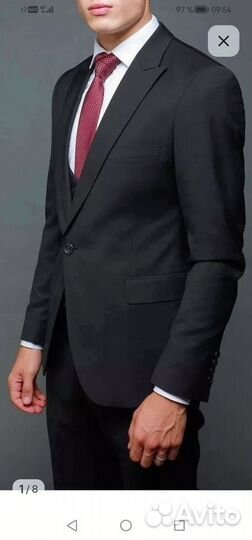 Мужской костюм тройка 50
