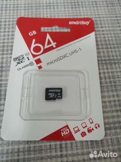 Карта памяти MicroSD 64gb