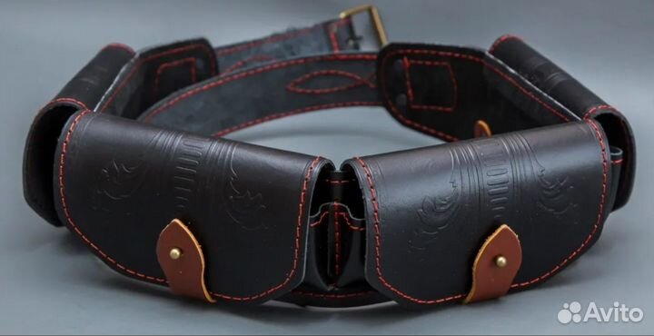 Патронташ 12 калибр из натуральной кожи