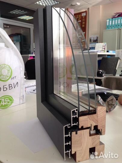 Пвх окна, дерево, алюминий