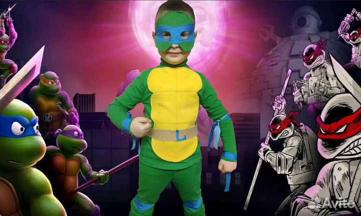 Костюмы Черепашка Ниндзя, Человек-паук, Бэтмен