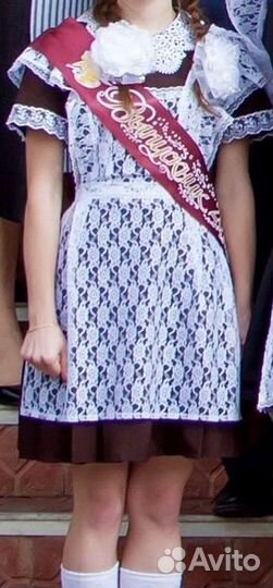 Школьный фартук и платье