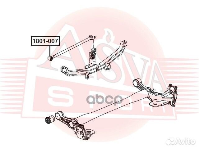 1801-007 asva сайлентблок 1801-007 asva