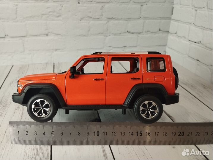 Танк 300 металлическая машинка оранжевый