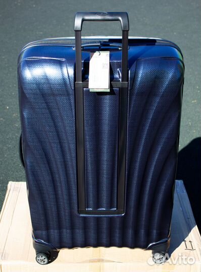 Новый чемодан Samsonite C-lite XXL синий. Дисконт