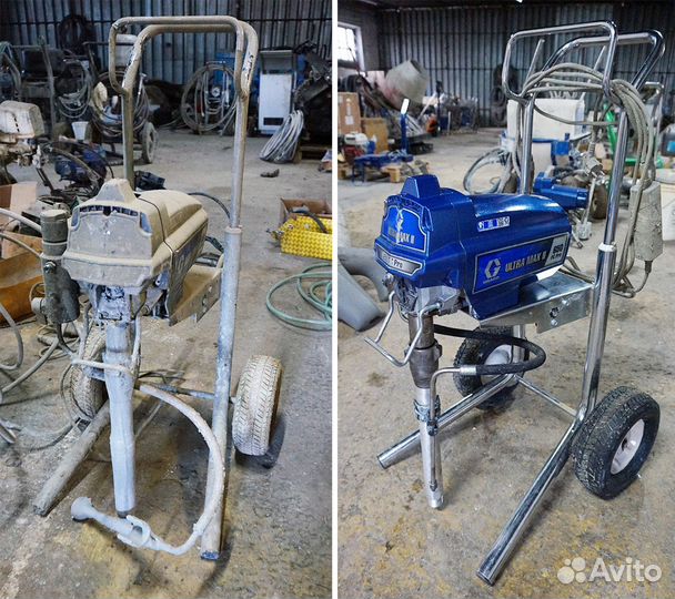 Ремонт окрасочных аппаратов, винтовых компрессоров