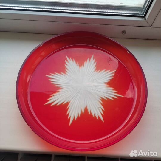 Предметы сервировки Рубиновое стекло