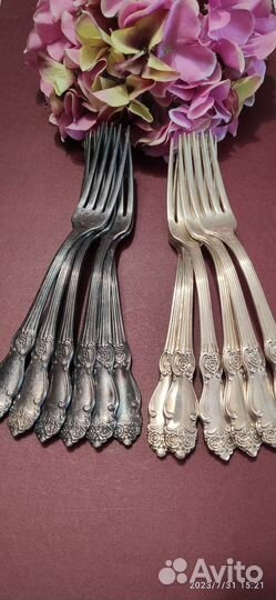 Столовый набор мельхиор