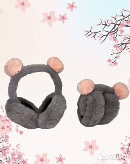 Утепленные наушники для девочки