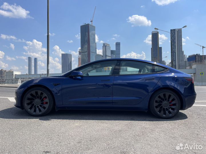 Tesla Model 3 498 л.с. AT, 2021, 30 000 км
