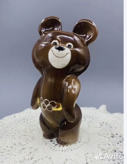 Винтажная антикварная статуэтка Ол-й мишка СССР