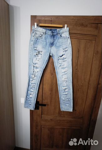 Модные летние джинсы светло голубые Reg&bone 42