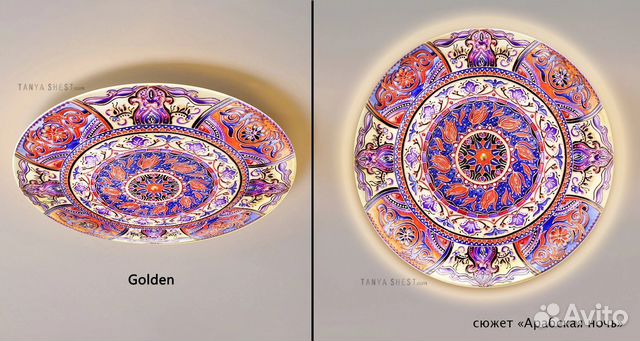 Витражный светильник - Восточный стиль