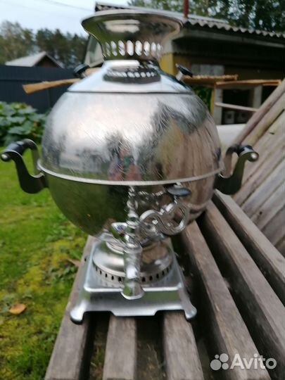 Самовар электрический новый с декоративные рисунко