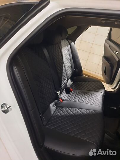 Чехлы KIA Optima Экокожа ромб Автопилот