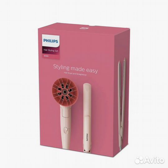 Фен + утюжок набор Philips новый в коробке