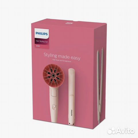 Фен + утюжок набор Philips новый в коробке