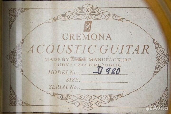 Гитара 12-струнная strunal-cremona D980