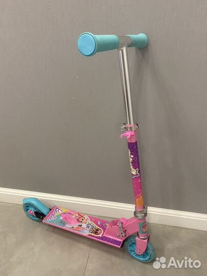 Самокат детский двухколесный kreiss Barbie новый