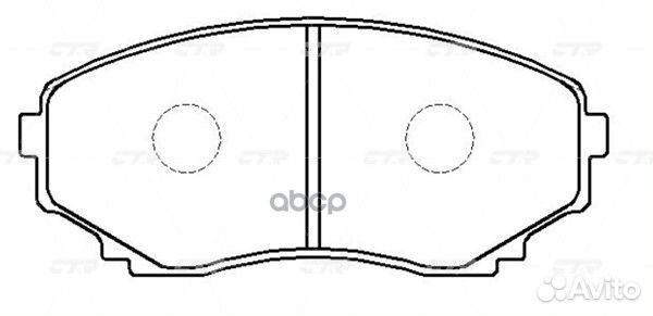 Колодки тормозные дисковые mazda GK0704 ckmz-58