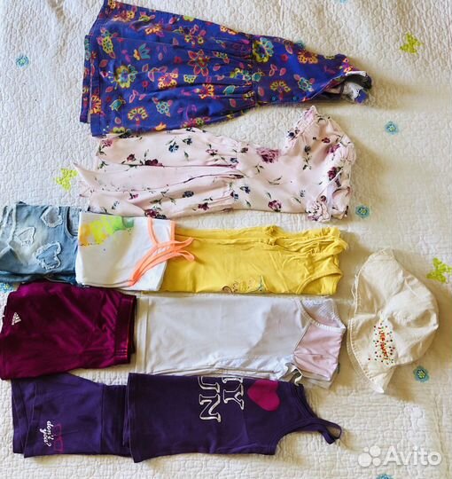 3 пакета вещей на девочку 5-6 л. Лето