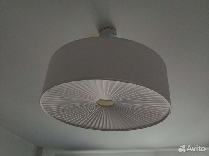 Светильник подвесной, тканевый рассеиватель