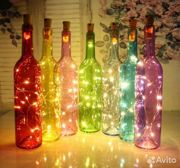 Гирлянда роса декор на батарейках