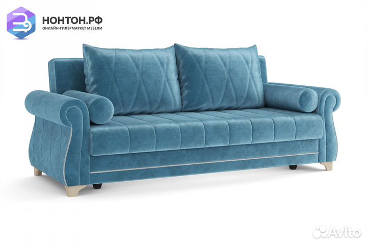 Диван книжка Порто М голубой