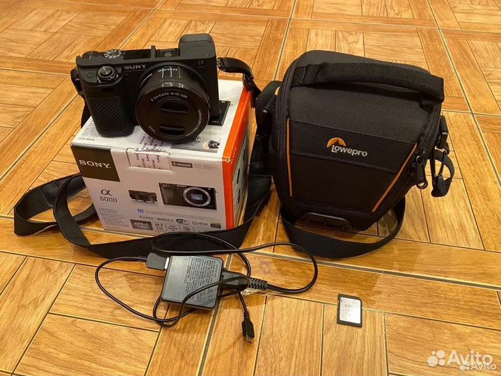 Фотоаппарат Sony a6000 + объектив Sony E50mm f/1.8