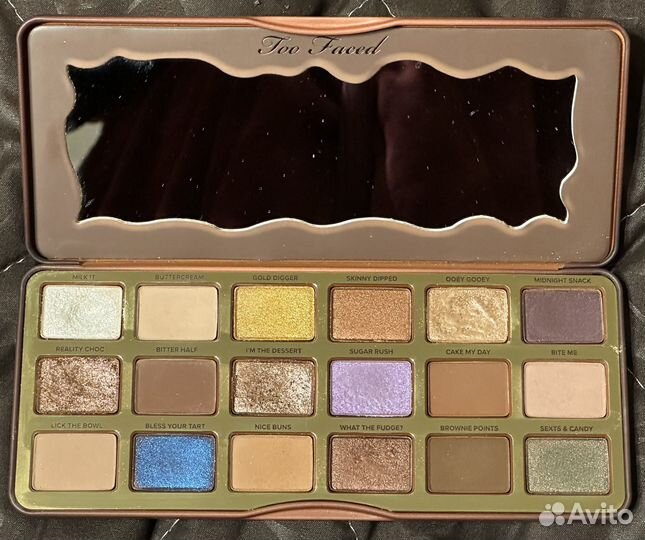 Палетка теней Toо faced Better Than Chocolate б/у