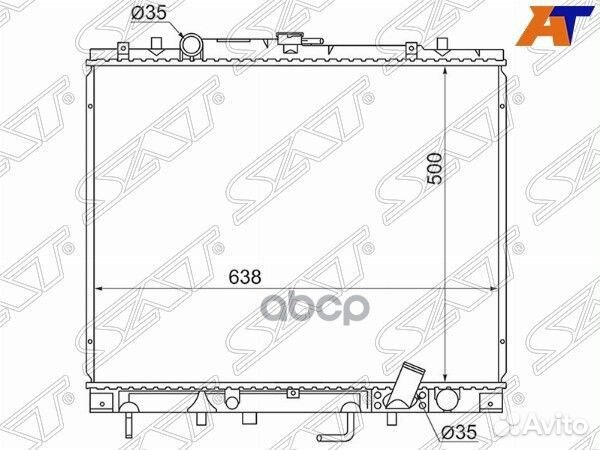 Радиатор Mitsubishi L200 96-06 / Pajero Sport