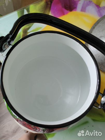 Чайник эмалированный новый