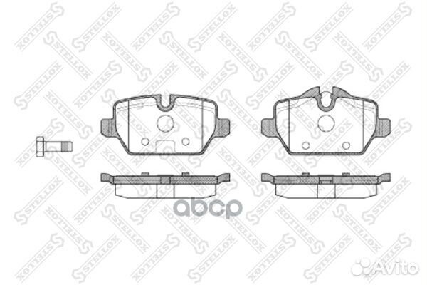 Колодки тормозные BMW E87 1.6I/1.8D 04- задн. 1