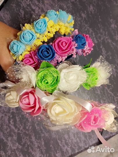 Ободок с цветами