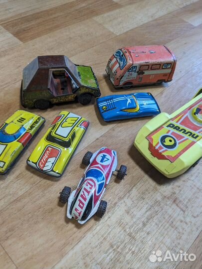 Игрушки СССР машинки и самолёт лот