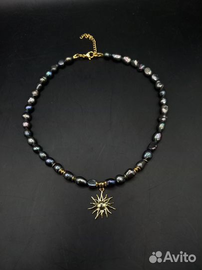 Колье натуральный жемчуг