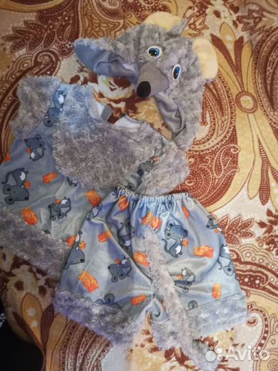 Новогодний костюм для мальчика мышка