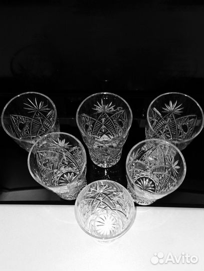 Хрустальные стопки/стаканы. Дятьково, Винтаж СССР