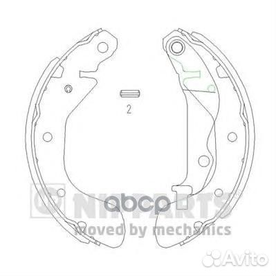 Колодки торм барабан к-т Chevrolet Aveo Spark